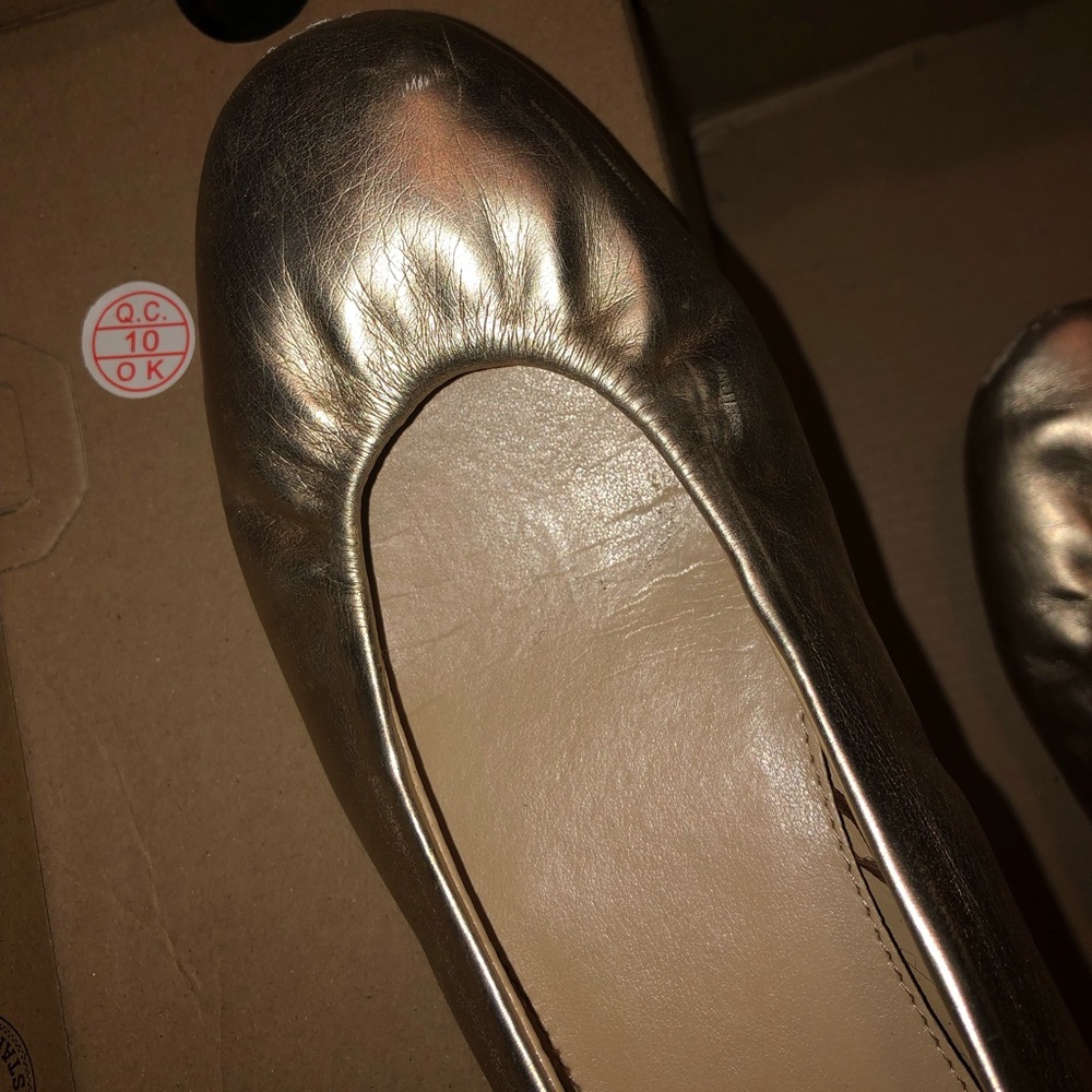 Gold Metallic Flats - Picture 4 of 4